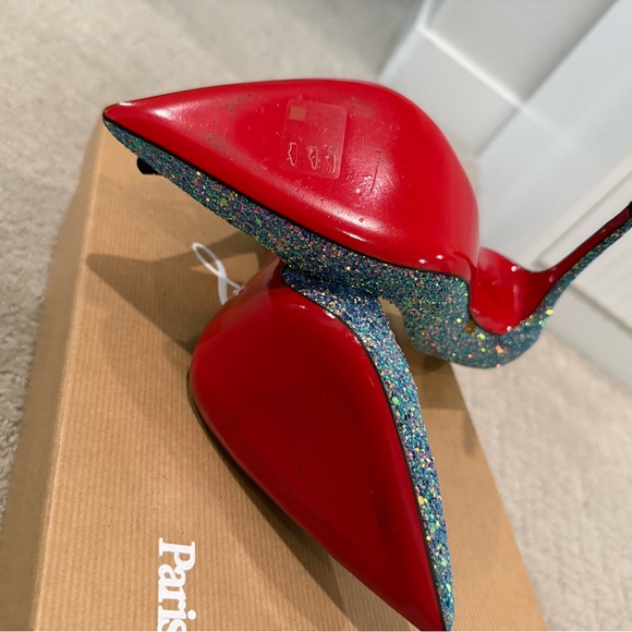 Christian Louboutin So Kate 120 Glitter Dragonfly Pumps - Multicolor - Picture 6 of 9